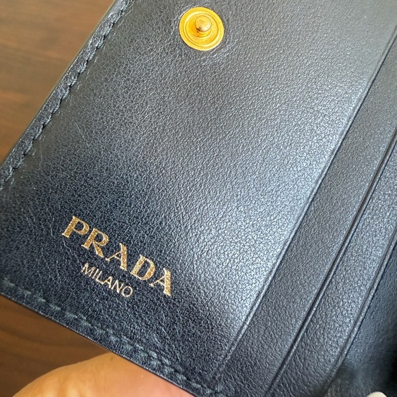 PRADA black small leather women wallet buy Milano - Picture 9 of 14
